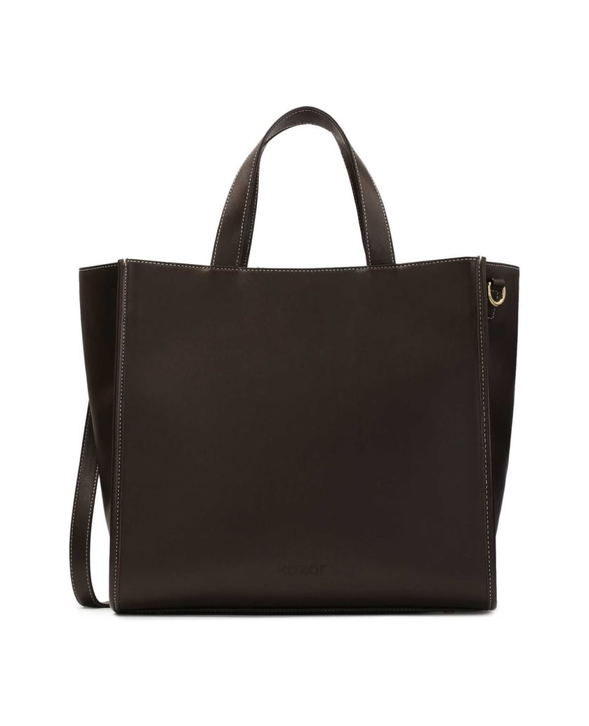 Kazar-Braune-minimalistische-Handtasche-dunkelbraun