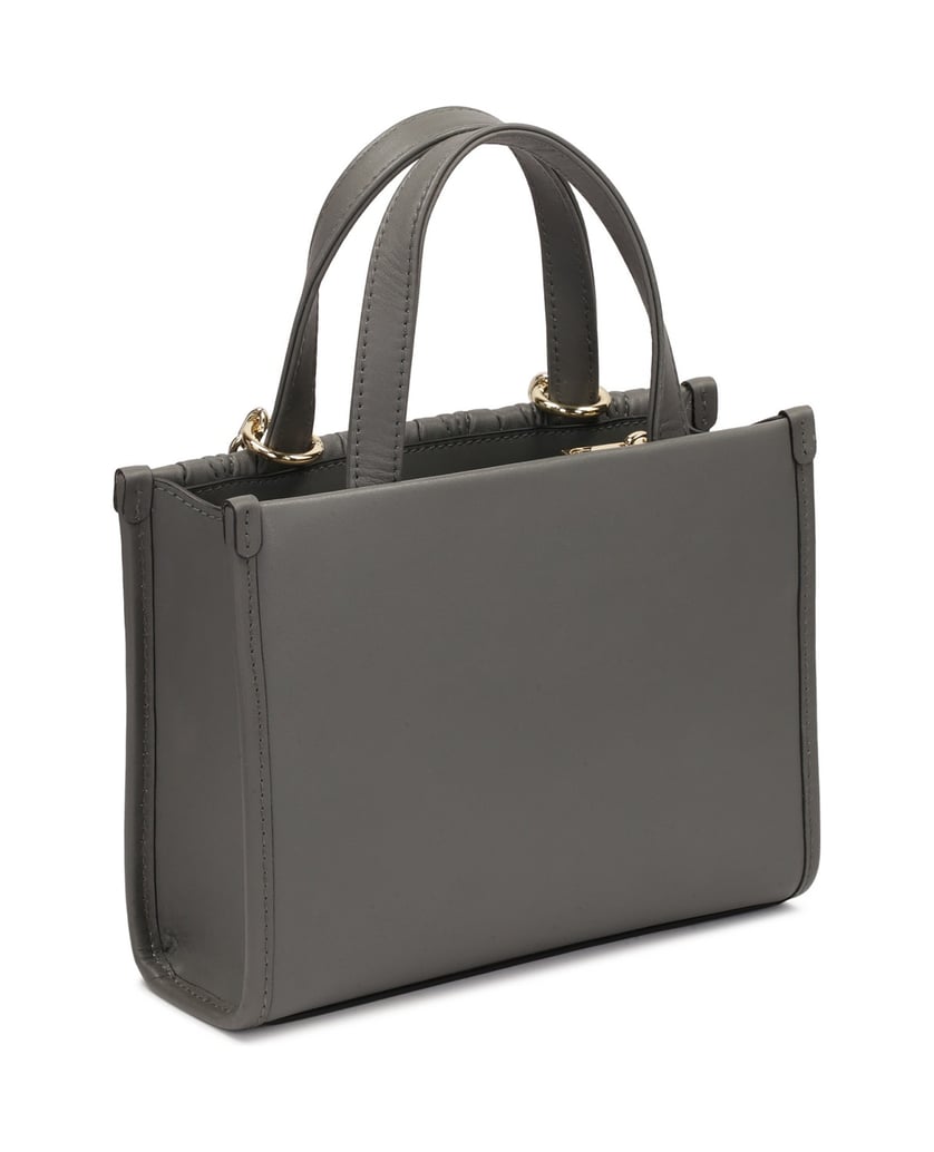 Kazar-Graue-Handtasche-mit-gesteppter-Vorderse-grau