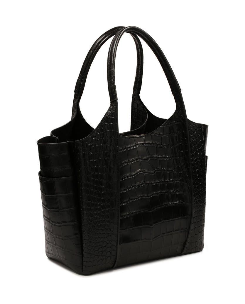 Kazar-Handbag-in-crocodile-leather-pattern-černá