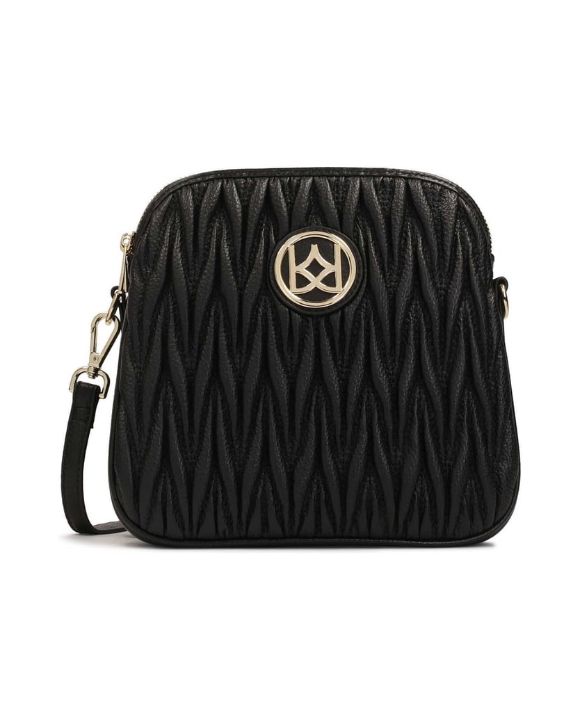 Kazar-Classic-leather-strap-postbag-černá