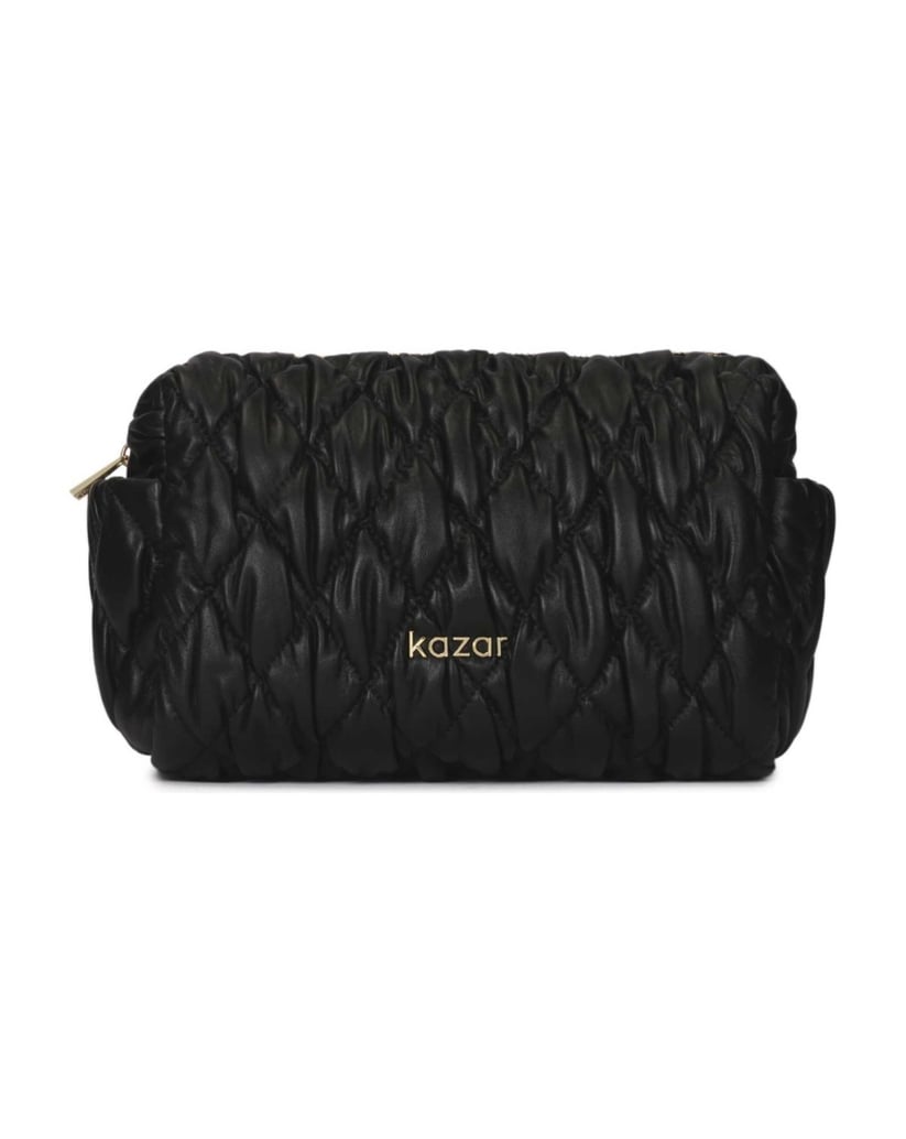 Kazar-Schwarze-Kosmetiktasche-aus-Leder-mit-St-schwarz