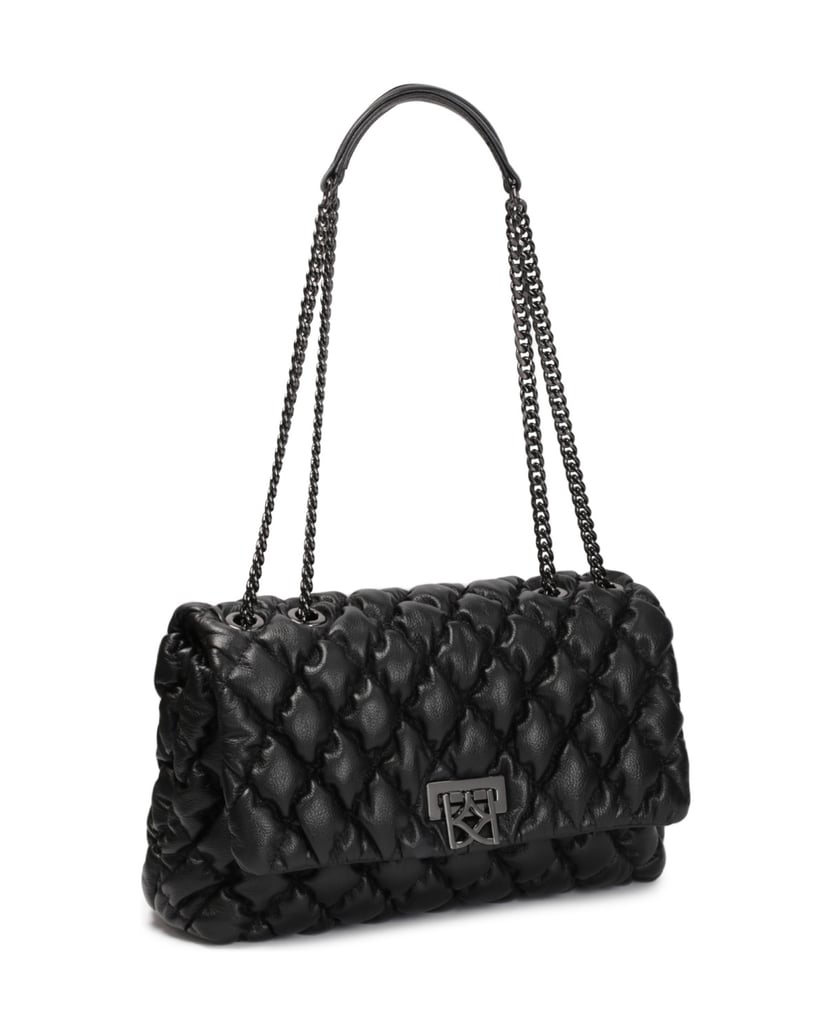 Kazar-Stylish-soft-chain-handbag-čierna