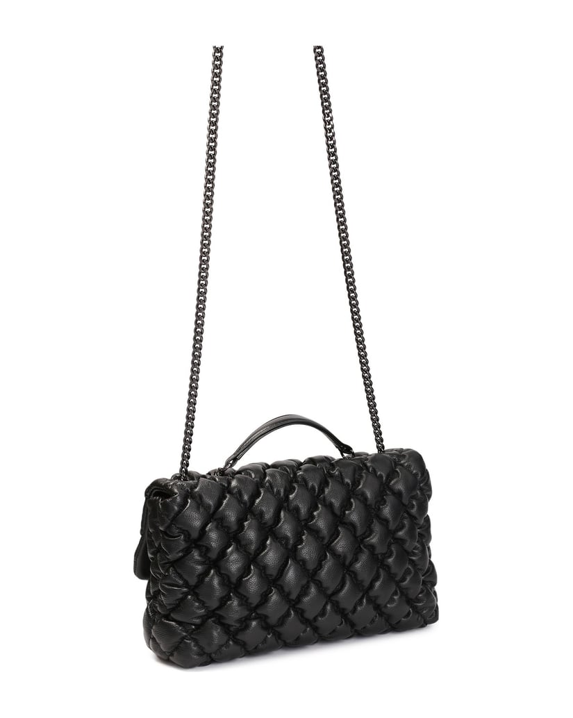 Kazar-Stylish-soft-chain-handbag-čierna