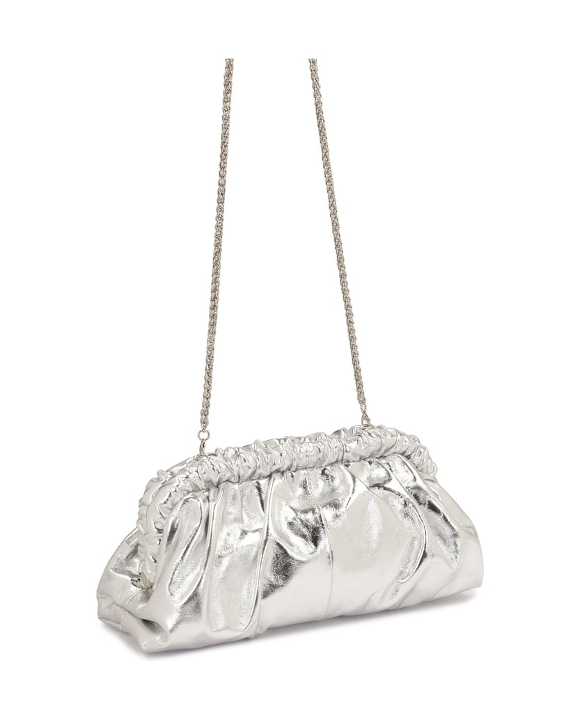Kazar-Handtasche-mit-Silber-Metalleffekt-silber