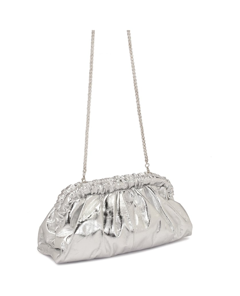 Kazar-Handtasche-mit-Silber-Metalleffekt-silber