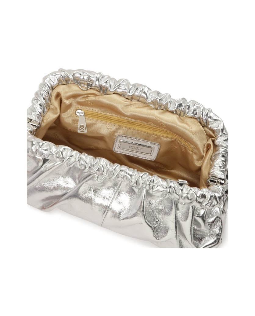 Kazar-Handtasche-mit-Silber-Metalleffekt-silber