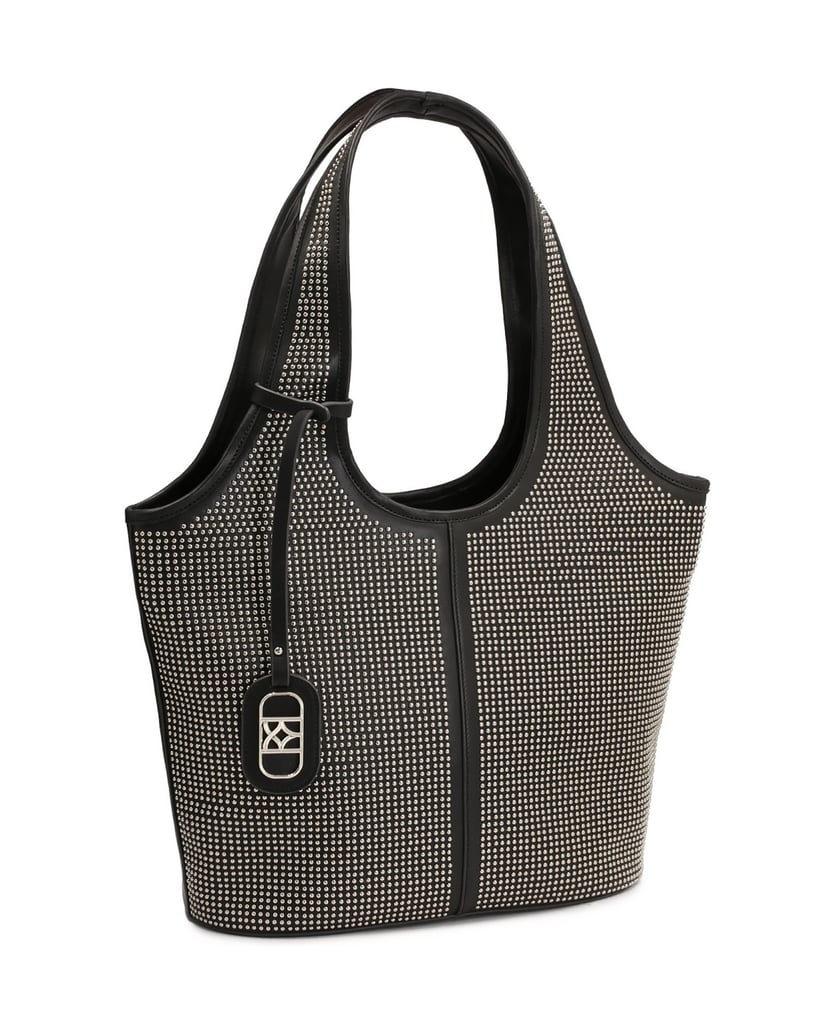 Kazar-Hobo-bag-decorated-with-small-metal-rivets-černá