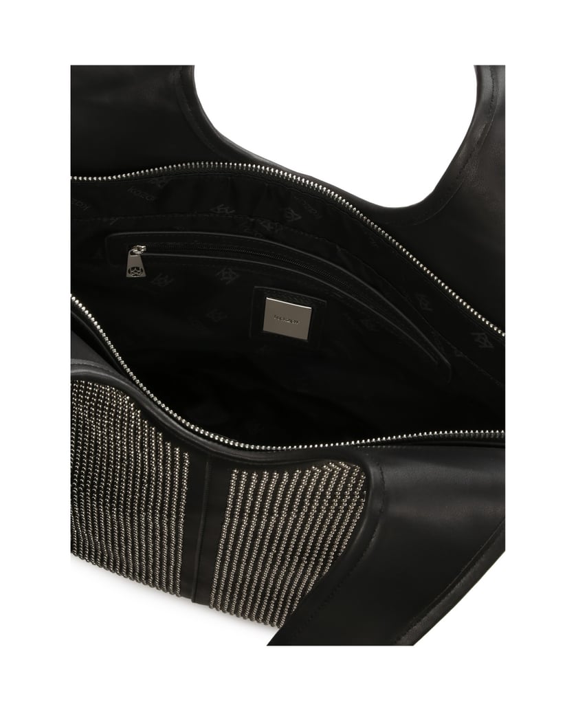 Kazar-Hobo-bag-decorated-with-small-metal-rivets-černá