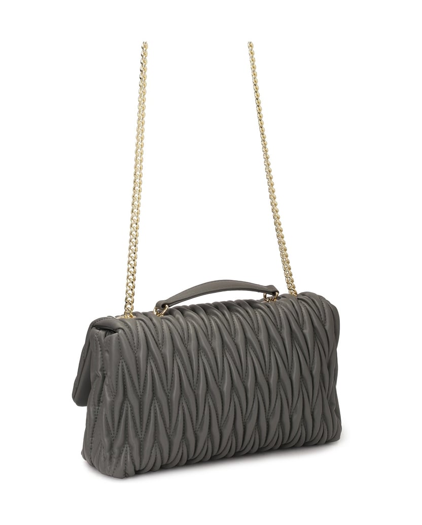 Kazar-Graue-Kettenhandtasche-mit-auffälliger-S-grau