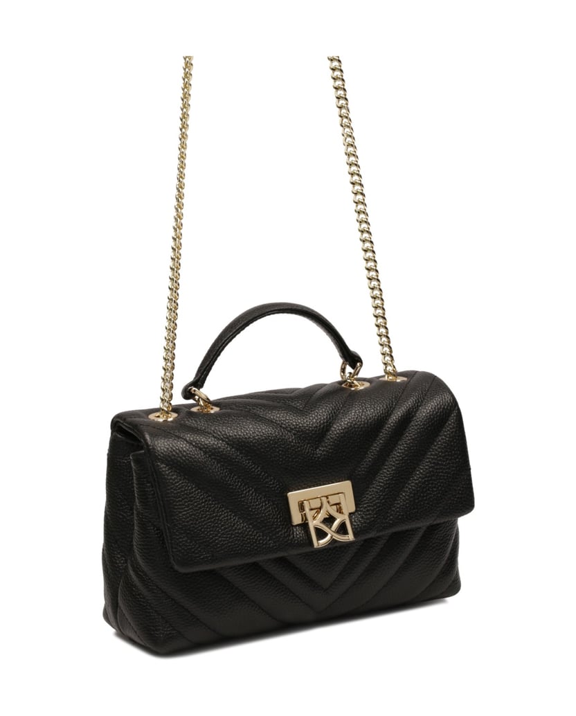 Kazar-Small-quilted-handbag-with-decorative-clasp-čierna
