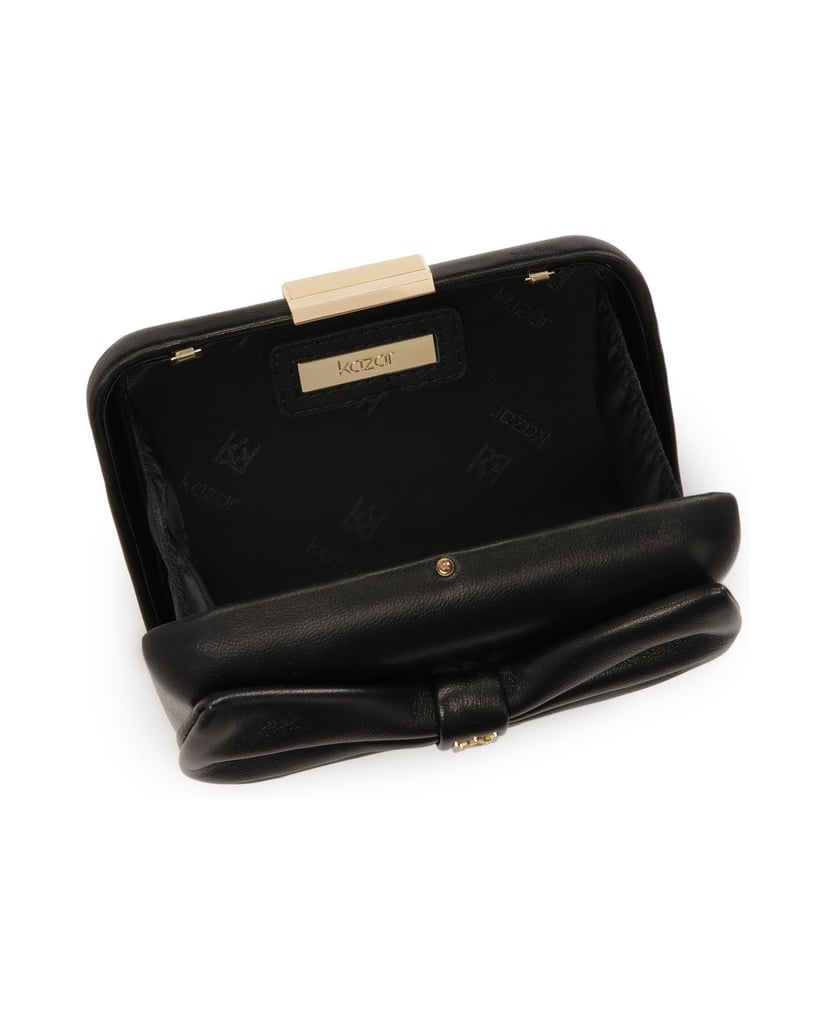 Kazar-Schwarze-Clutch-Bag-mit-großer-Schleife-schwarz