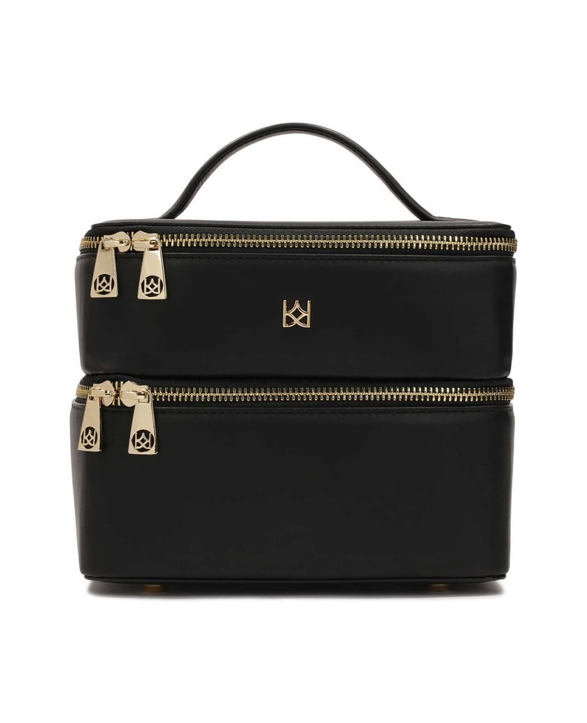 Kazar-Kosmetiktasche-mit-zwei-Fächern-in-Form-schwarz