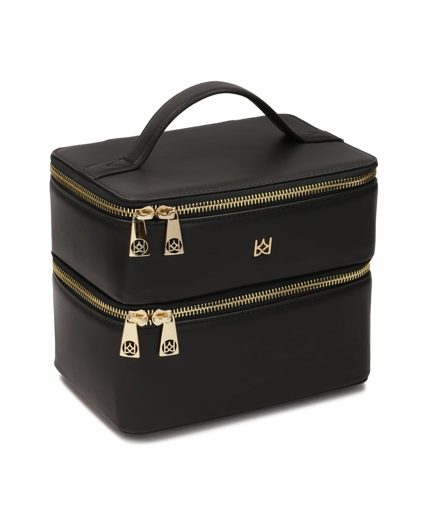 Kazar-Kosmetiktasche-mit-zwei-Fächern-in-Form-schwarz