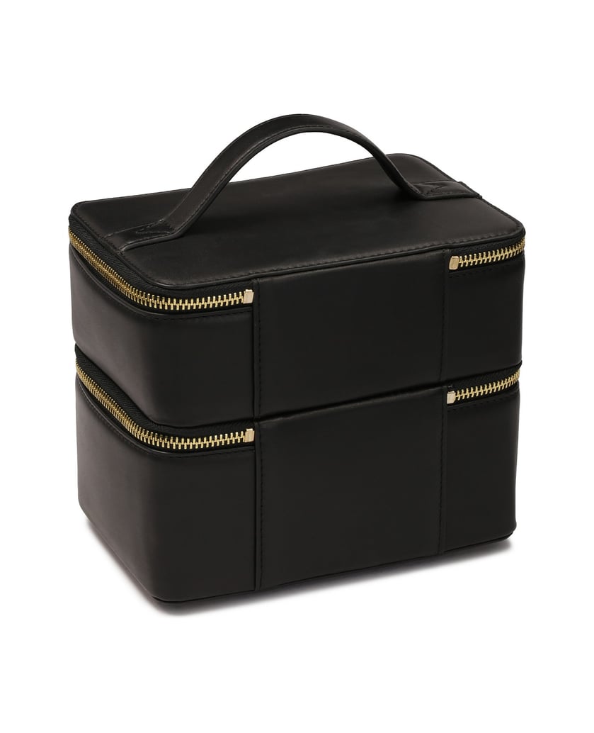 Kazar-Kosmetiktasche-mit-zwei-Fächern-in-Form-schwarz