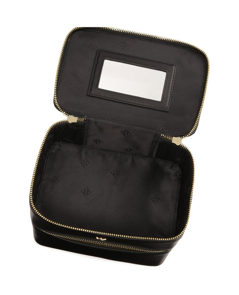 Kazar-Kosmetiktasche-mit-zwei-Fächern-in-Form-schwarz