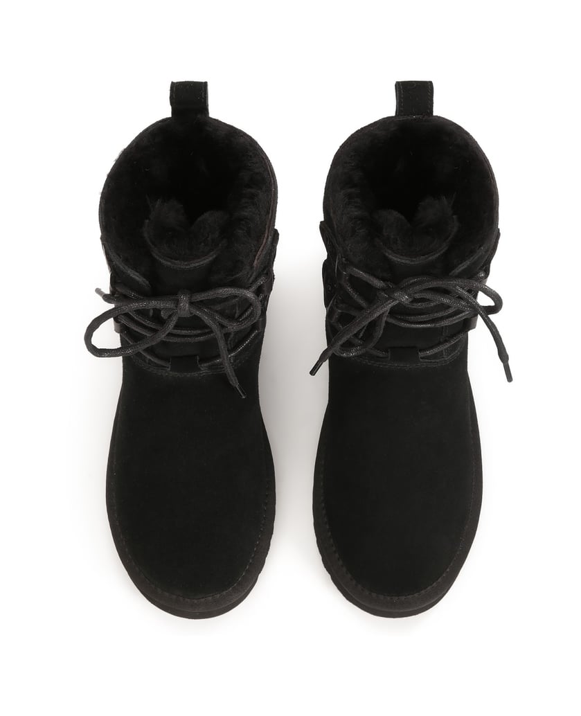 Kazar-Wildleder-Schneestiefel-zum-Schnüren-schwarz