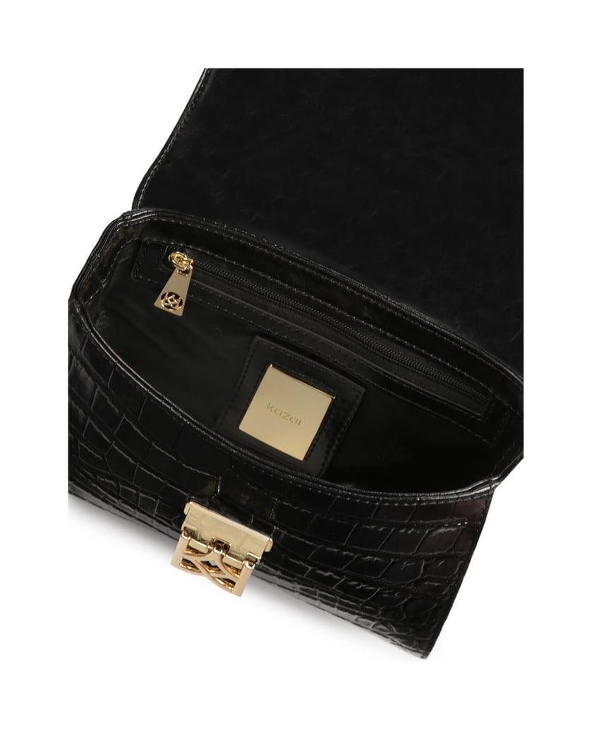 Kazar-Schwarze-Universalhandtasche-mit-Kette-u