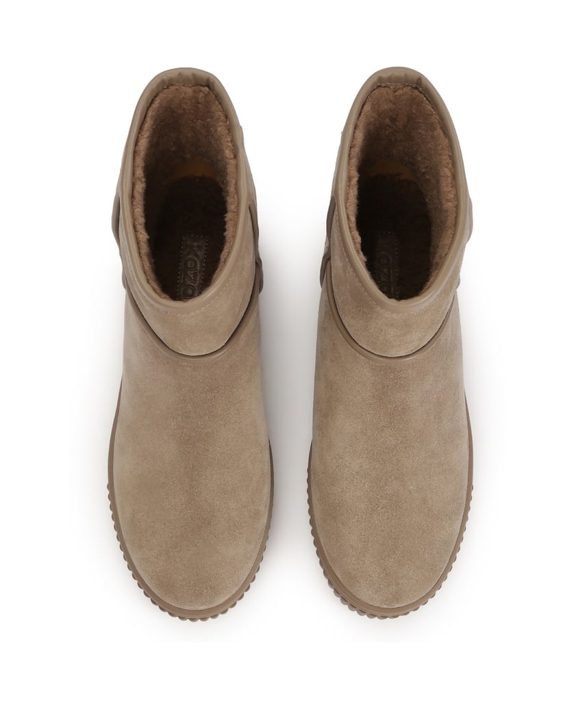 Kazar-Minimalist-suede-snow-boots-tmavošedá