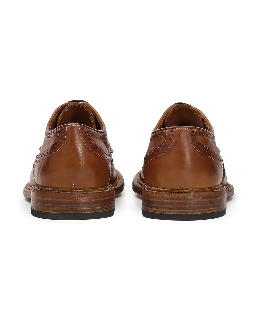 Kazar-Braune-Schuhe-mit-durchbrochener-Verzier-braun