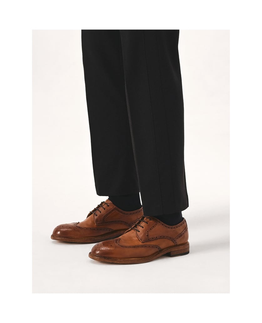 Kazar-Braune-Schuhe-mit-durchbrochener-Verzier-braun