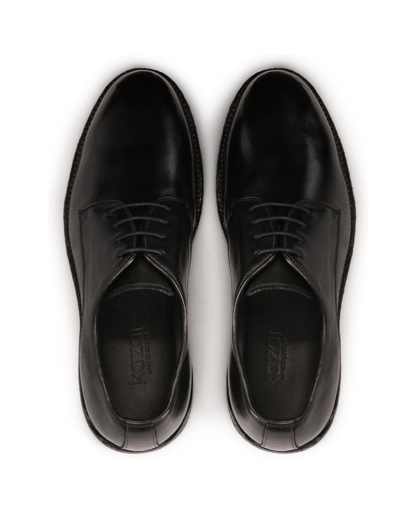 Kazar-Klassische-schwarze-Schuhe-mit-Ledersohle-schwarz