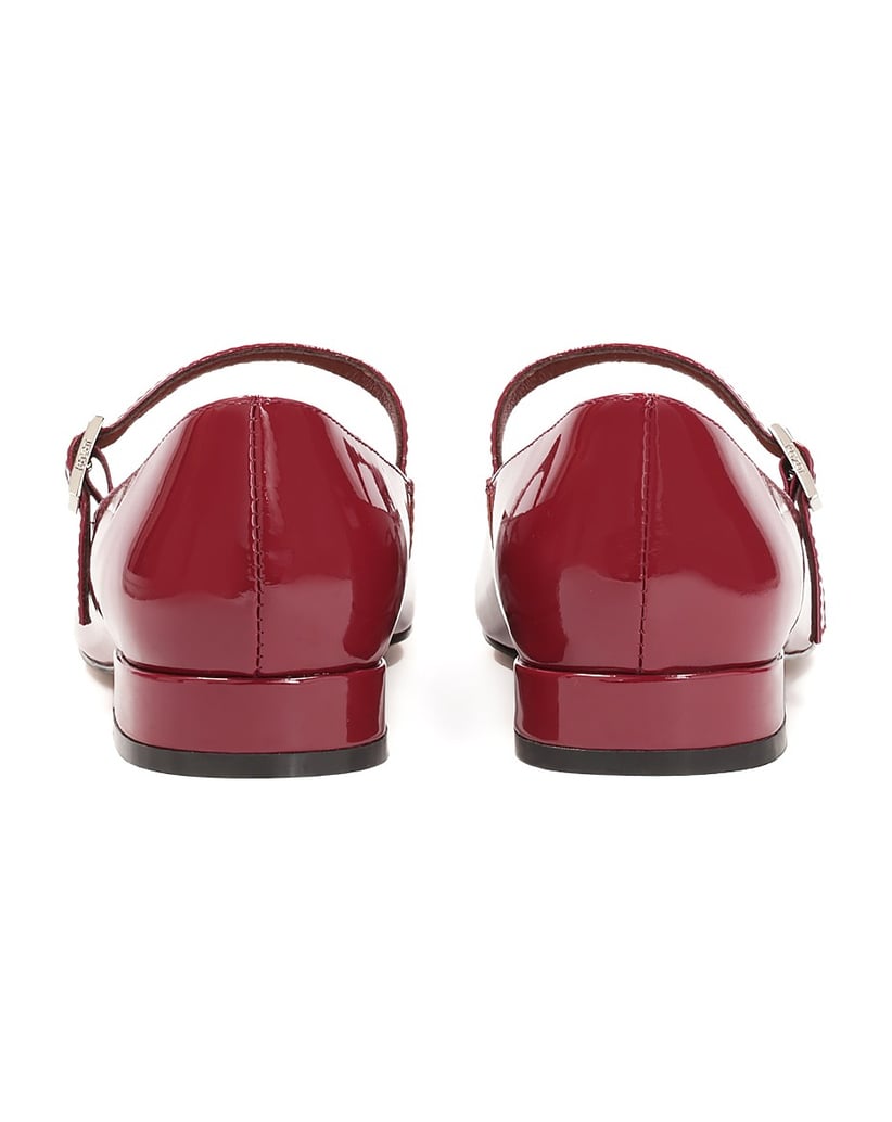 Kazar-Kastanienbraune-Mary-Jane-Pumps-aus-Lack-rot