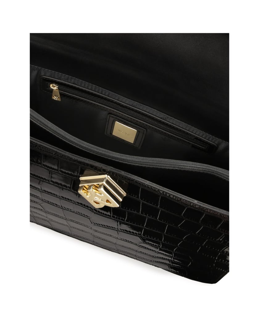 Kazar-Schwarze-Handtasche-in-Form-einer-Aktent-schwarz