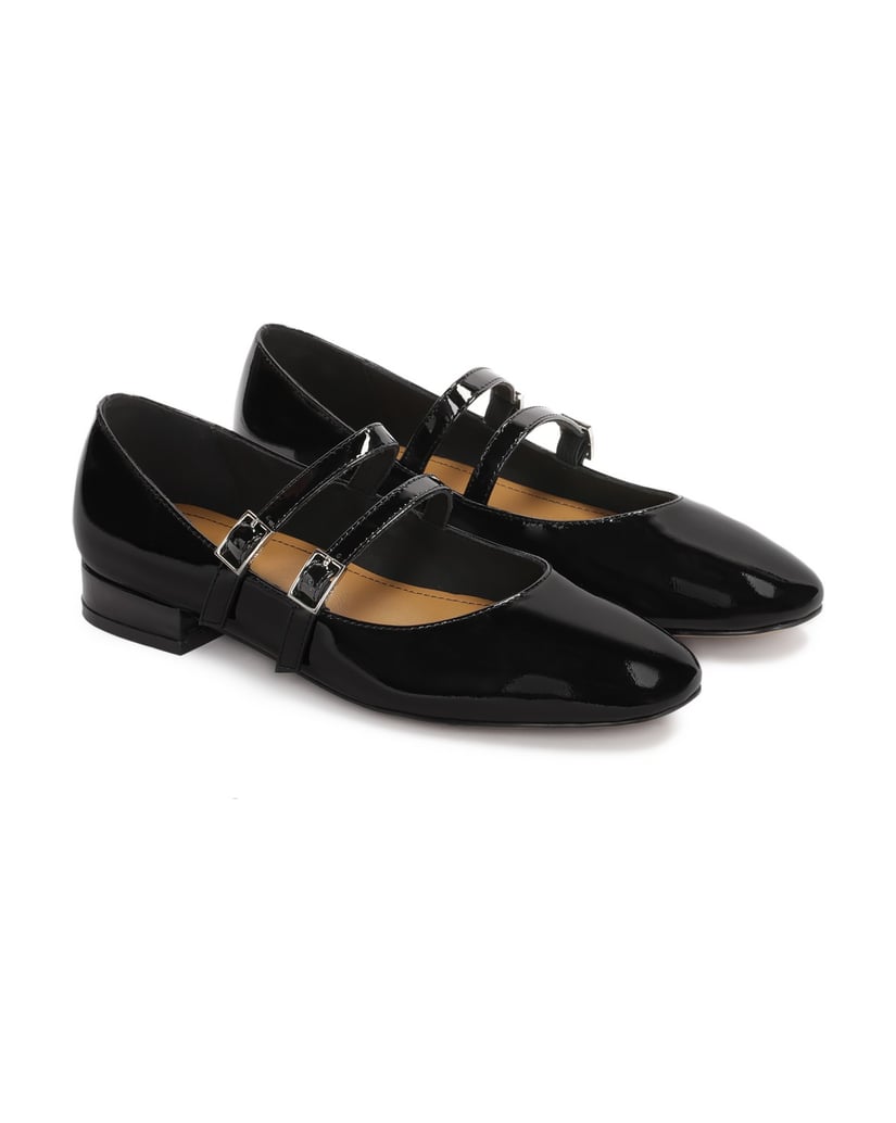 Kazar-Patent-leather-flat-pumps-by-Mary-Jane-čierna
