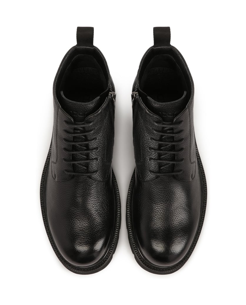 Kazar-Klassische-Herrenstiefel-auf-Treppensohl-schwarz