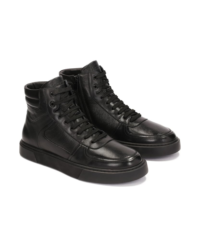 Kazar-Insulated-men's-sneakers-in-black-color-černá