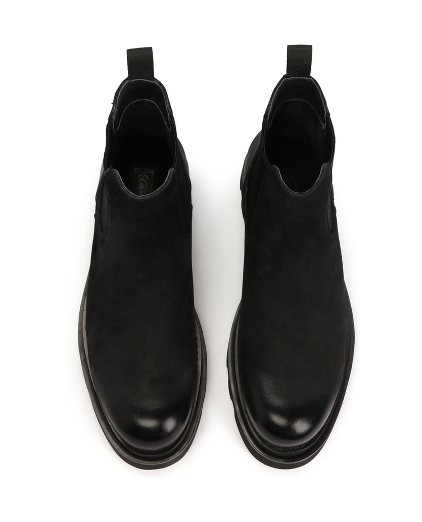 Kazar-Schwarze-isolierte-Chelsea-Stiefel-für-M-schwarz