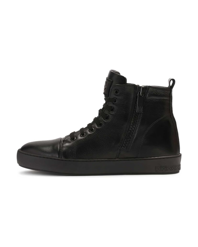 Kazar-Leather-ankle-sneakers-with-sliders-černá
