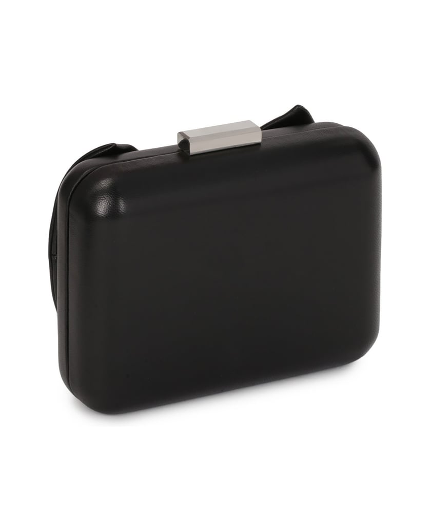 Kazar-Kleine-schwarze-Clutch-Tasche-mit-Verzie