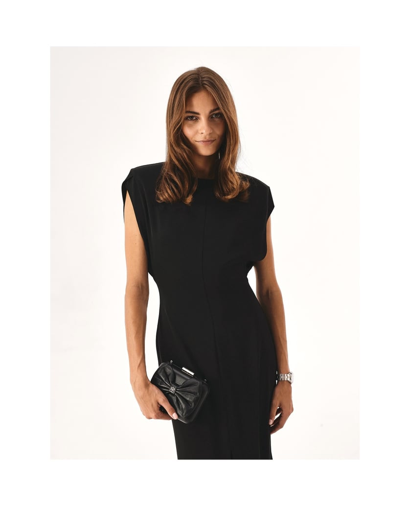 Kazar-Kleine-schwarze-Clutch-Tasche-mit-Verzie