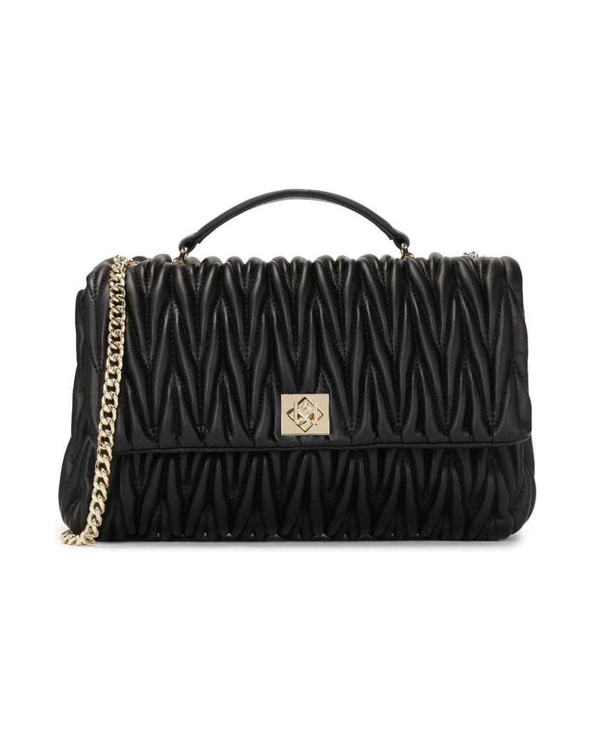 Kazar-Quilted-black-chain-handbag-čierna
