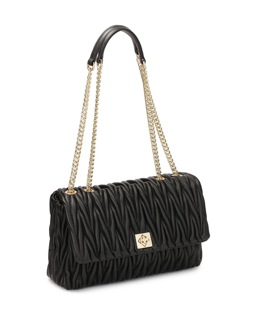Kazar-Quilted-black-chain-handbag-čierna