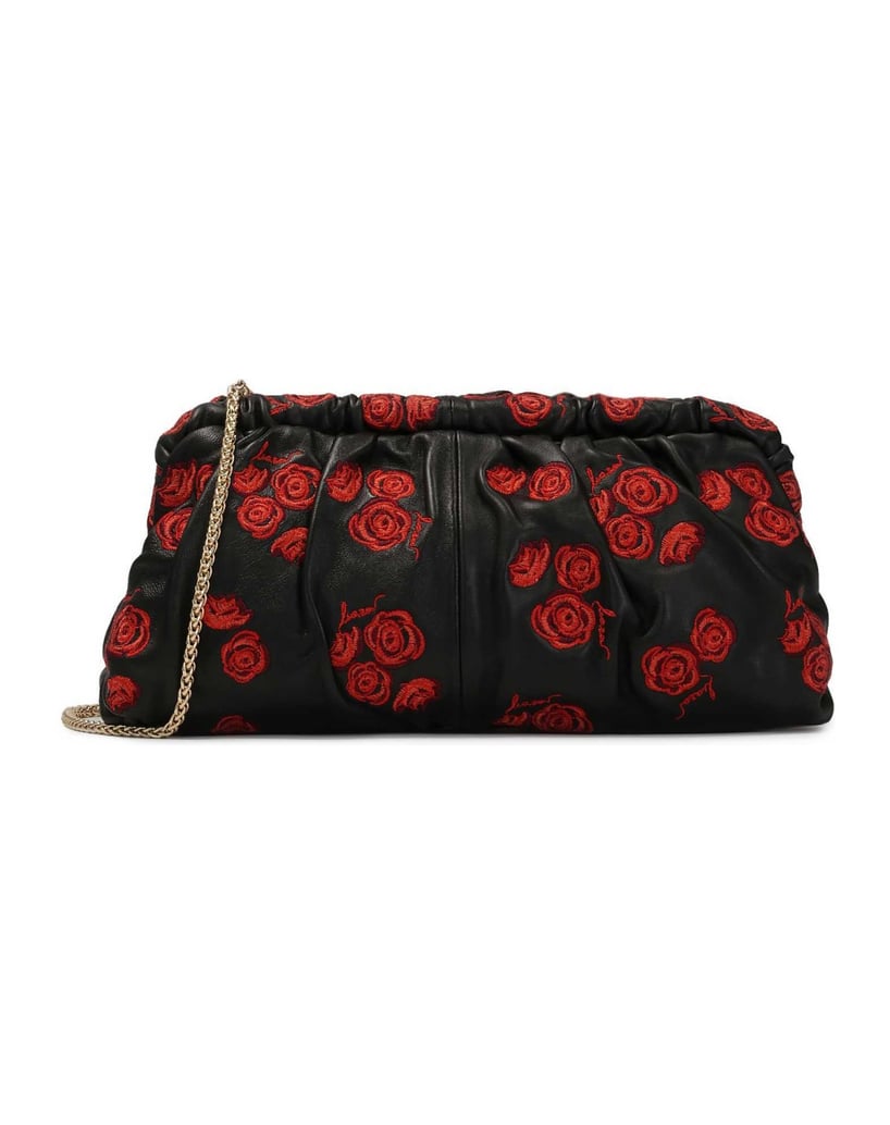 Kazar-Schwarze-Clutch-Bag-mit-roten-Rosen-schwarz