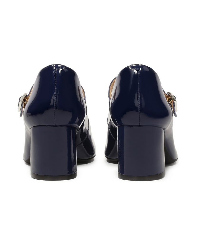 Kazar-Navy-blue-patent-leather-low-heel-pumps-tmavá-modrá
