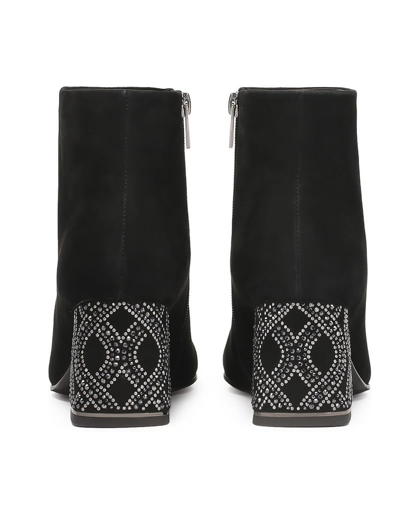 Kazar-Schwarze-Wildlederstiefel-mit-verziertem-schwarz