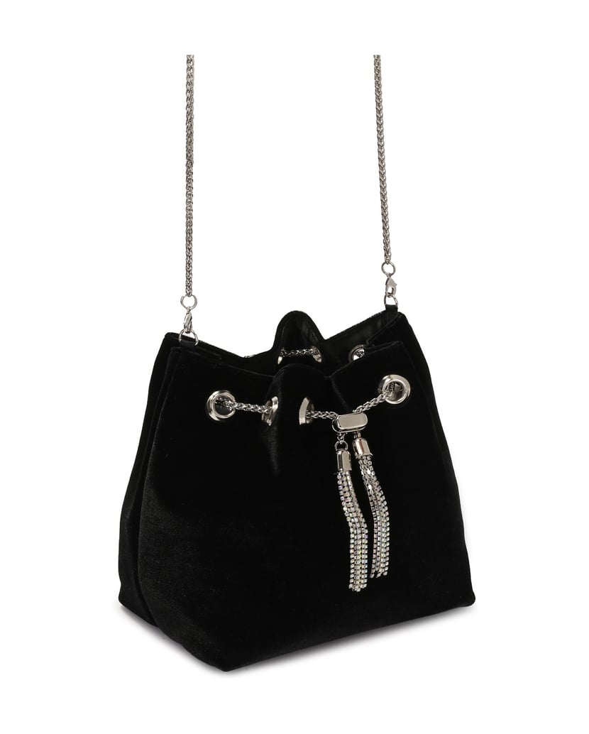 Kazar-Black-handbag-made-of-soft-material-černá