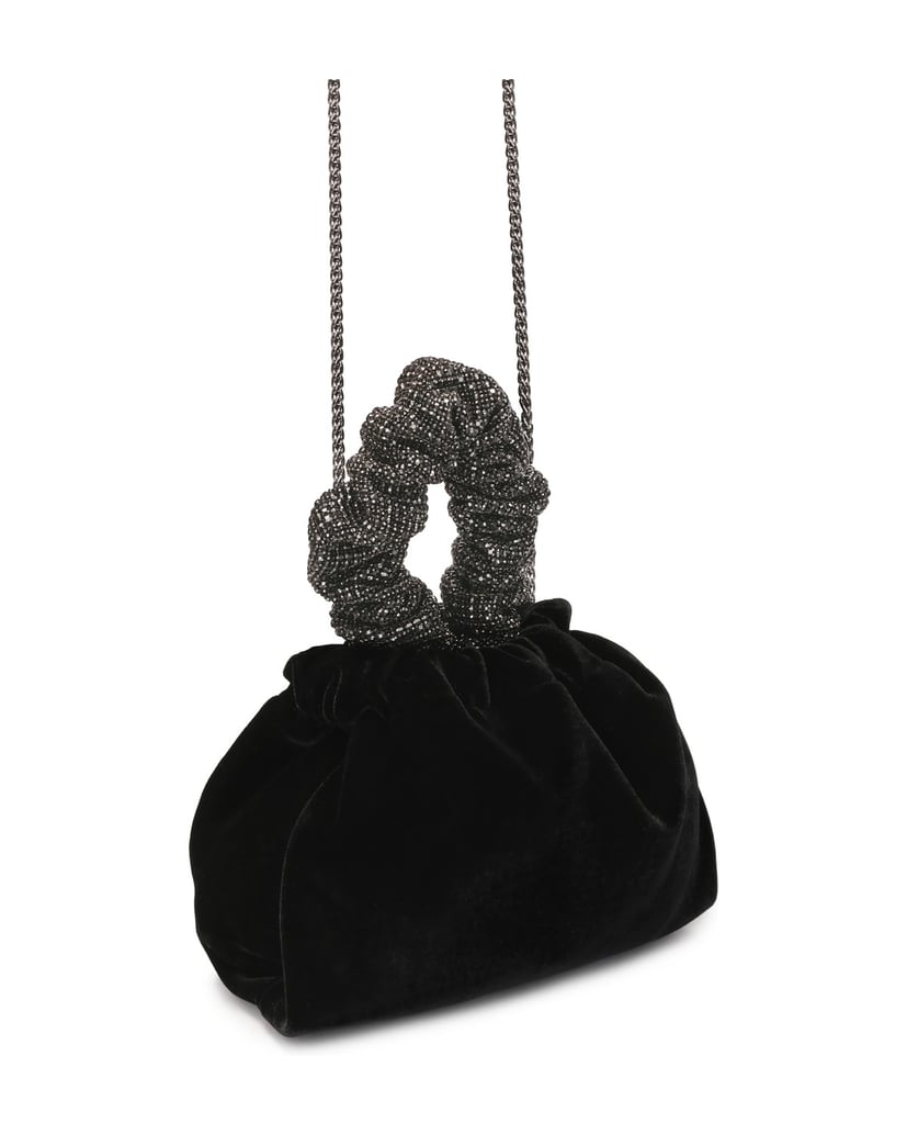 Kazar-Schwarze-Stoffhandtasche-mit-verziertem-Griff-schwarz