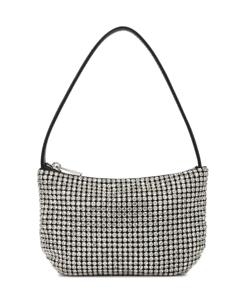 Kazar-Small-handbag-with-silver-zircons-strieborná