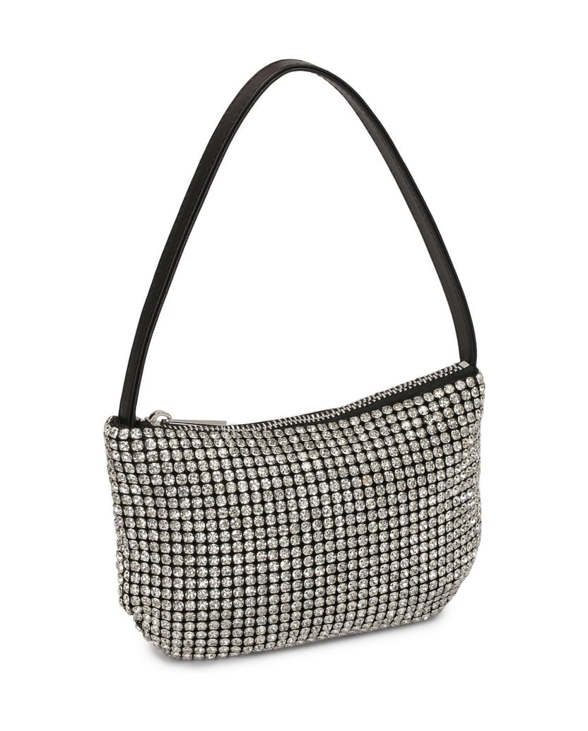 Kazar-Small-handbag-with-silver-zircons-strieborná