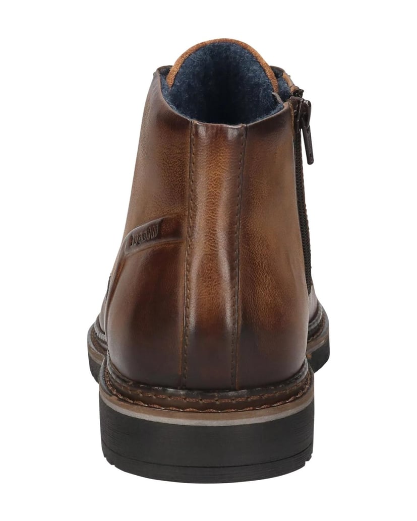 BUGATTI-Schnürstiefel-cognac