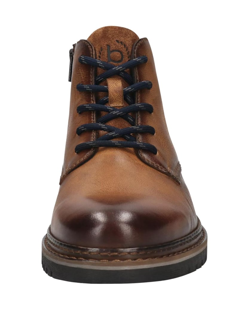 BUGATTI-Schnürstiefel-cognac