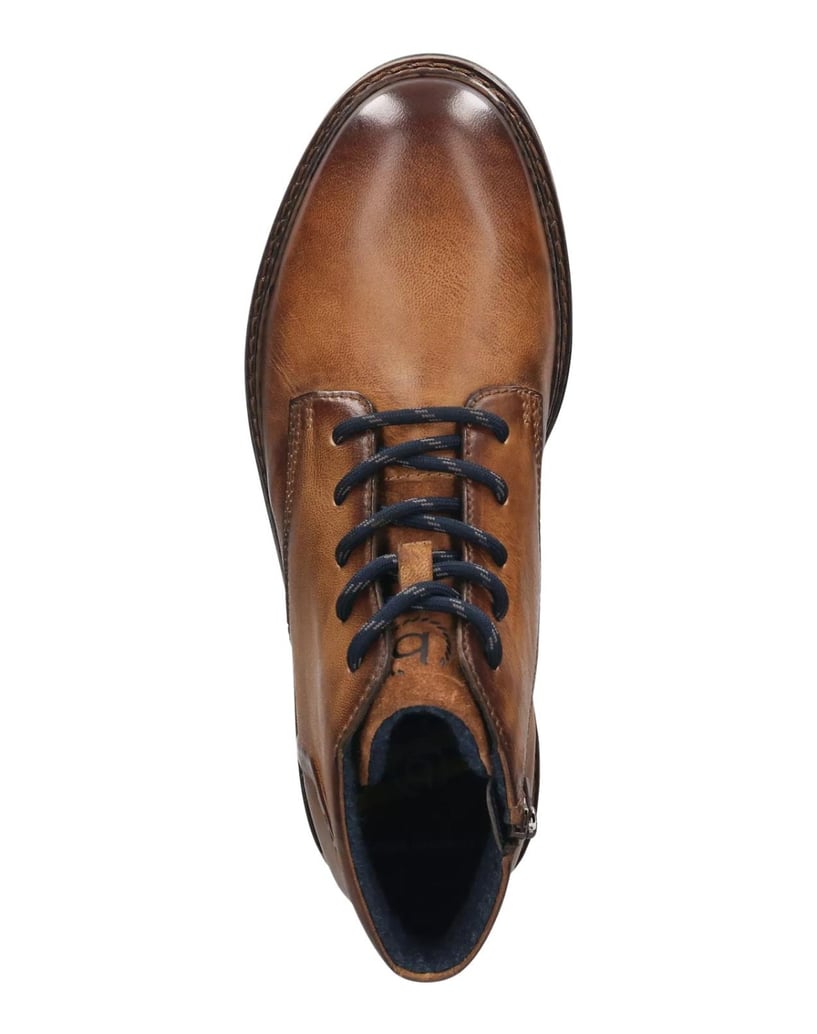 BUGATTI-Schnürstiefel-cognac