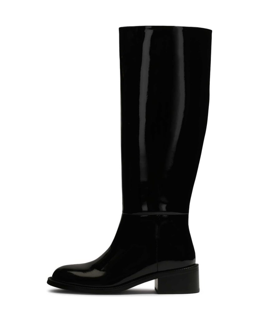 Kazar-Patent-leather-black-insulated-jackboots-čierna