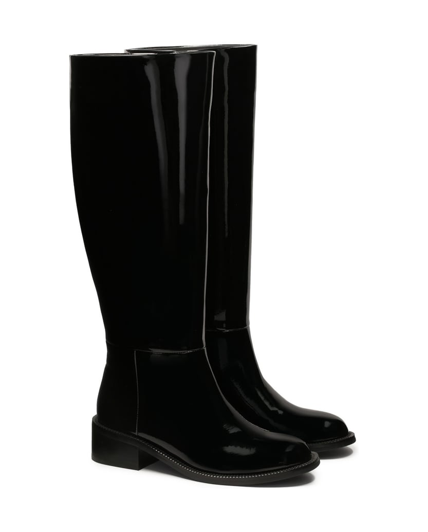 Kazar-Patent-leather-black-insulated-jackboots-čierna