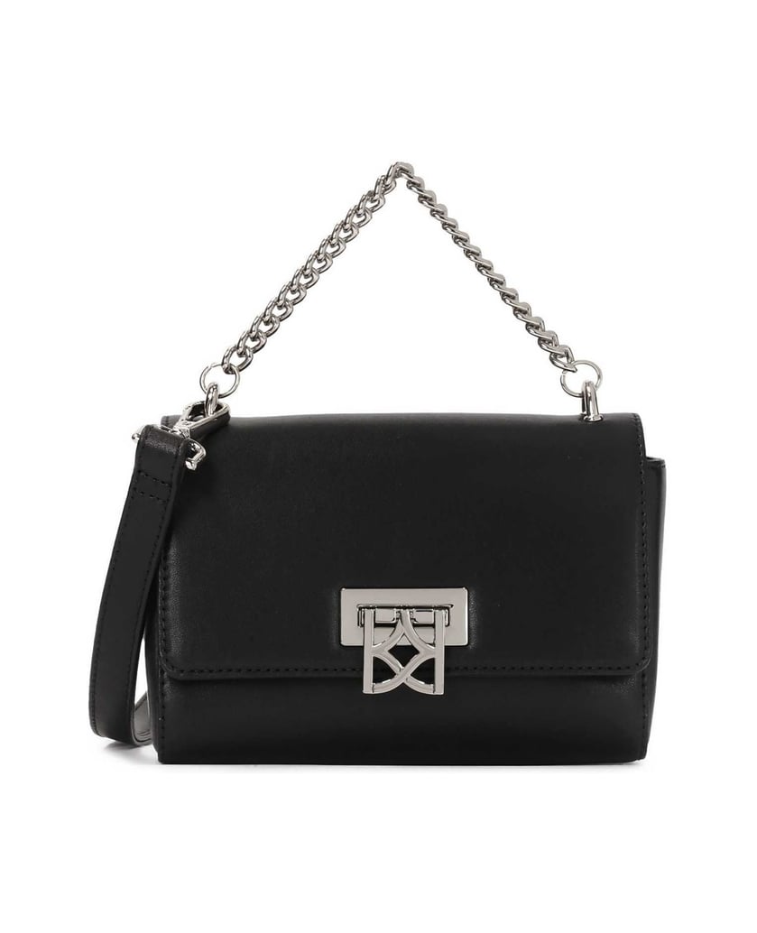 Kazar-Small-handbag-with-silver-metal-hardware-čierna