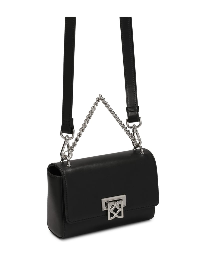 Kazar-Small-handbag-with-silver-metal-hardware-čierna